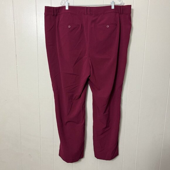 Lane Bryant Women's S Dress Pants Burgundy Size 26R EUC - Picture 2 of 7